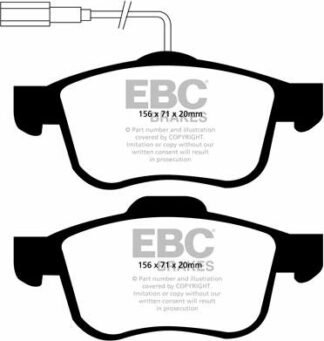 EBC Ultimax DP1904 -jarrupalasarja EBC-jarrupalat