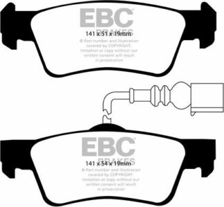 EBC Ultimax DP1907 -jarrupalasarja EBC-jarrupalat