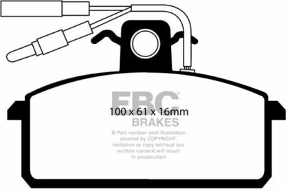 EBC Ultimax DP410/2 -jarrupalasarja EBC-jarrupalat