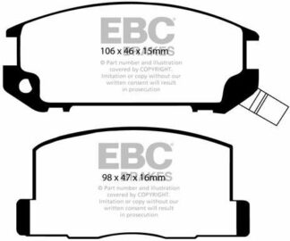 EBC Yellowstuff DP4602R -jarrupalasarja EBC-jarrupalat