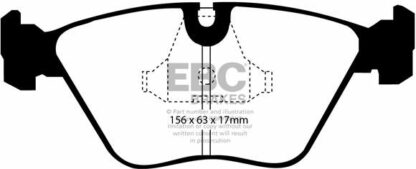 EBC Redstuff DP3689/2C -jarrupalasarja EBC-jarrupalat