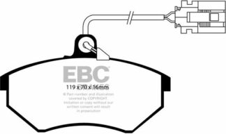 EBC Ultimax DP841/3 -jarrupalasarja EBC-jarrupalat