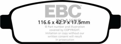EBC Redstuff DP32066C -jarrupalasarja EBC-jarrupalat