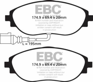 EBC Redstuff DP32127C -jarrupalasarja EBC-jarrupalat