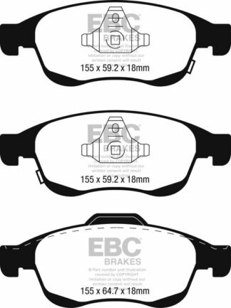 EBC Ultimax DPX2247 -jarrupalasarja EBC-jarrupalat