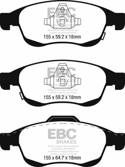 EBC Ultimax DPX2247 -jarrupalasarja EBC-jarrupalat