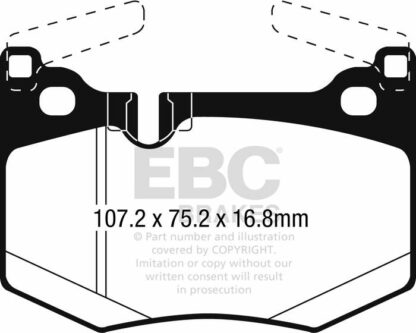 EBC Yellowstuff DP42261R -jarrupalasarja EBC-jarrupalat