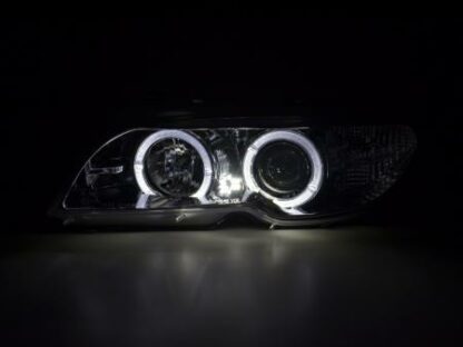 Angel eyes -ajovalot BMW serie 3 E46 Coupe vm. 03-05 kromi Ajovalot 2