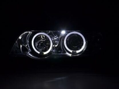 Angel eyes -ajovalot BMW X5 E53 vm. 98-02 kromi Ajovalot 2