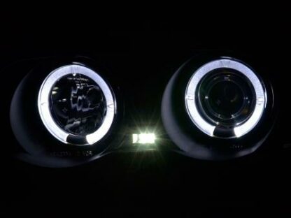 Angel eyes -ajovalot BMW serie 3 saloon type E46 vm. 98-01 musta Ajovalot 3