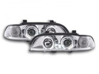 Angel eyes -ajovalot BMW serie 5 type E39 vm. 95-00 kromi Ajovalot