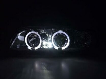 Angel eyes -ajovalot BMW serie 5 type E39 vm. 95-00 kromi Ajovalot 3