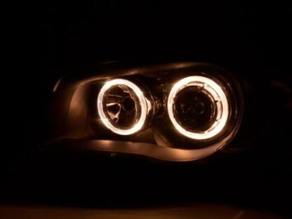 Angel eyes -ajovalot BMW serie 1 type E87 vm. 04- musta Ajovalot 3