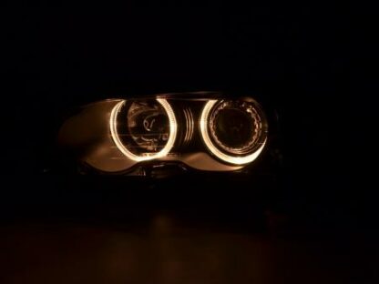 Angel eyes -ajovalot BMW serie 3 Coupe type E46 vm. 98-01 musta Ajovalot 3