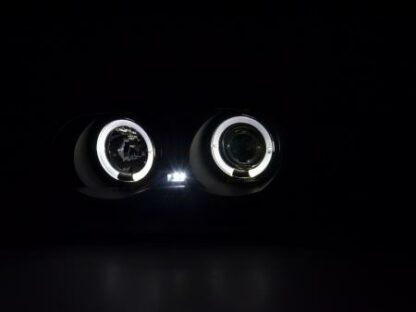 Angel eyes -ajovalot BMW serie 3 saloon type E46 vm. 98-01 musta Ajovalot 3