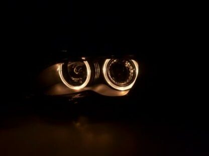 Angel eyes -ajovalot BMW serie 3 E46 saloon vm. 01-05 musta Ajovalot 3