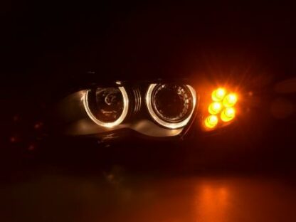 Angel eyes -ajovalot BMW serie 3 E46 saloon vm. 01-05 musta Ajovalot 4