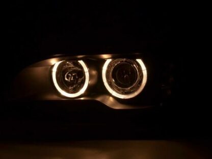 Angel eyes -ajovalot BMW serie 3 E46 Coupe vm. 03-06 musta Ajovalot 4