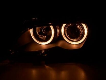 Angel eyes -ajovalot BMW serie 3 saloon type E46 vm. 01-03 musta Ajovalot 3