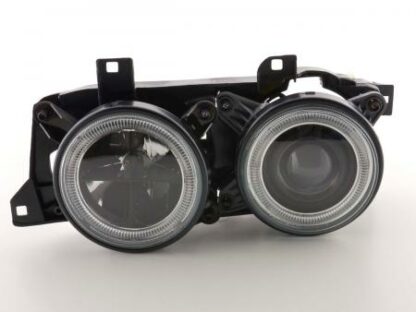 Angel eyes -ajovalot BMW serie 5 type E34 vm. 88-94 musta Ajovalot 4