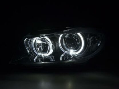 Angel eyes -ajovalot LED BMW serie 3 E90/E91 vm. 2005-2011 musta Ajovalot 2