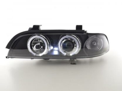 Angel eyes -ajovalot BMW serie 5 type E39 vm. 95-00 musta Ajovalot 2