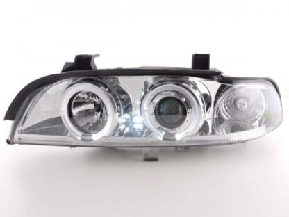 Angel eyes -ajovalot BMW serie 5 type E39 vm. 95-01 kromi Ajovalot 2