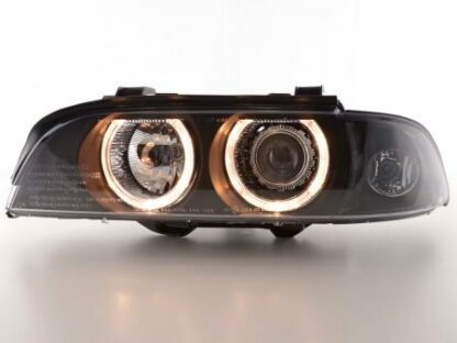 Angel eyes -ajovalot BMW serie 5 type E39 vm. 95-00 musta Ajovalot 2