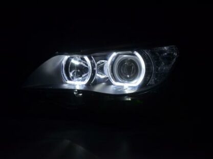 Angel eyes -ajovalot LED BMW serie 5 E60/E61 vm. 2003-2006 musta Ajovalot 2