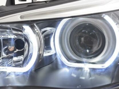 Angel eyes -ajovalot LED BMW serie 5 E60/E61 vm. 2003-2006 musta Ajovalot 4