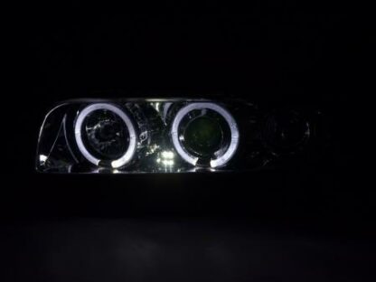 Angel eyes -ajovalot BMW serie 7 type E38 vm. 95-98 kromi Ajovalot 3