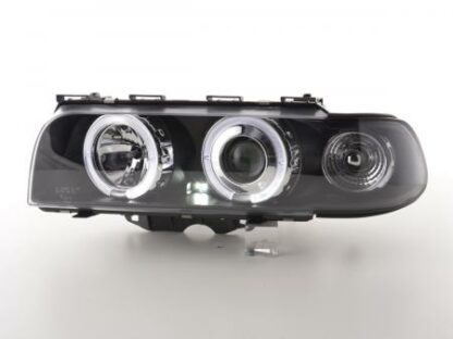 Angel eyes -ajovalot BMW serie 7 type E38 vm. 95-98 musta Ajovalot 2