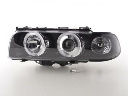 Angel eyes -ajovalot BMW serie 7 type E38 vm. 95-98 musta Ajovalot 4