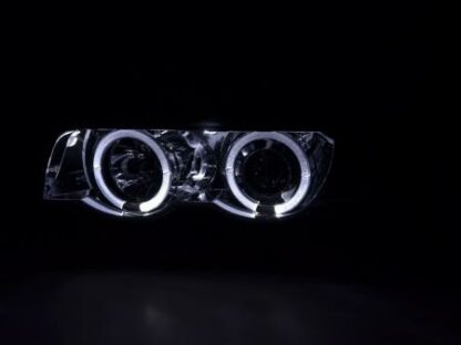 Angel eyes -ajovalot BMW serie 7 type E38 vm. 99-02 kromi Ajovalot 3