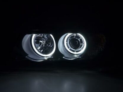 Angel eyes -ajovalot LED Xenon BMW X5 E53 vm. 00-03 musta Ajovalot 2