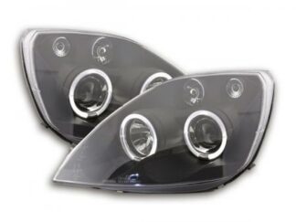 Angel eyes -ajovalot Ford Fiesta type MK6 vm. 03-07 musta Ajovalot