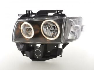 Angel eyes -ajovalot VW Bus type T4 vm. 97-02 musta Ajovalot