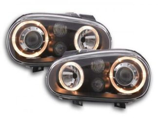 Angel eyes -ajovalot VW Golf 4 type 1J vm. 98-03 musta Ajovalot