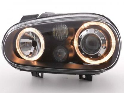 Angel eyes -ajovalot VW Golf 4 type 1J vm. 98-03 musta Ajovalot 2