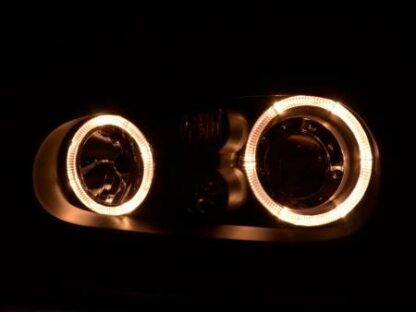 Angel eyes -ajovalot VW Golf 4 type 1J vm. 98-03 musta Ajovalot 3