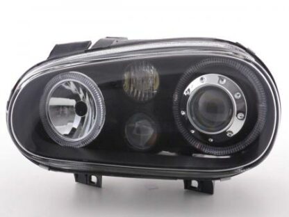 Angel eyes -ajovalot VW Golf 4 type 1J vm. 98-03 musta Ajovalot 4