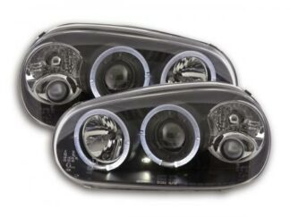 Angel eyes -ajovalot VW Golf 4 type 1J vm. 98-03 musta Ajovalot