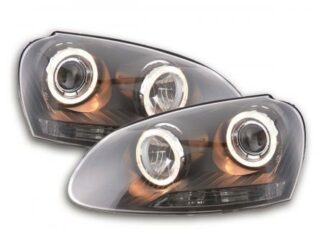 Angel eyes -ajovalot VW Golf 5 type 1K vm. 03-08 musta Ajovalot