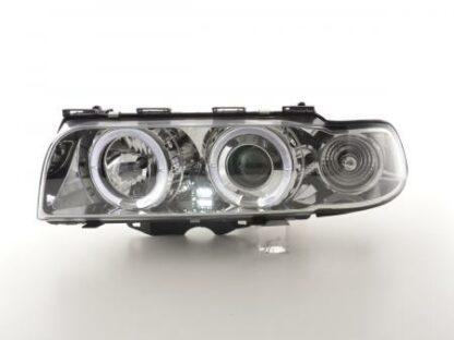 Angel eyes -ajovalot BMW serie 7 E38 vm. 95-98 kromi Ajovalot 2