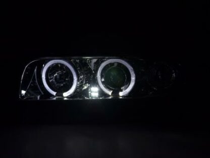 Angel eyes -ajovalot BMW serie 7 E38 vm. 95-98 kromi Ajovalot 3