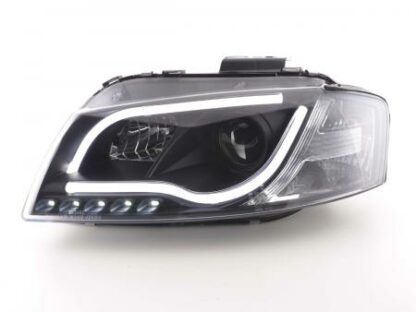 DRL-ajovalot Audi A3 type 8P/8PA vm. 03-08 musta Ajovalot 2