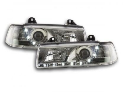 DRL-ajovalot BMW serie 3 E36 saloon vm. 92-98 kromi Ajovalot