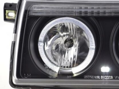 Angel eyes -ajovalot VW Vento vm. 92-98 musta Ajovalot 4