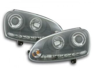 Angel eyes -ajovalot VW Golf 5 type 1K vm. 03-08 musta Ajovalot