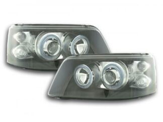 Angel eyes -ajovalot VW Bus type T5 vm. 03-09 musta Ajovalot